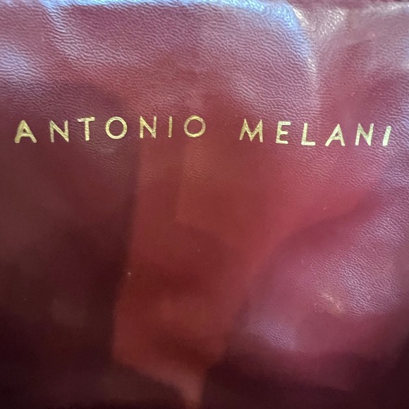 Antonio Melani Women's burgundy  Western Leather mid calf heeled Boots size 8.5 - Picture 11 of 16